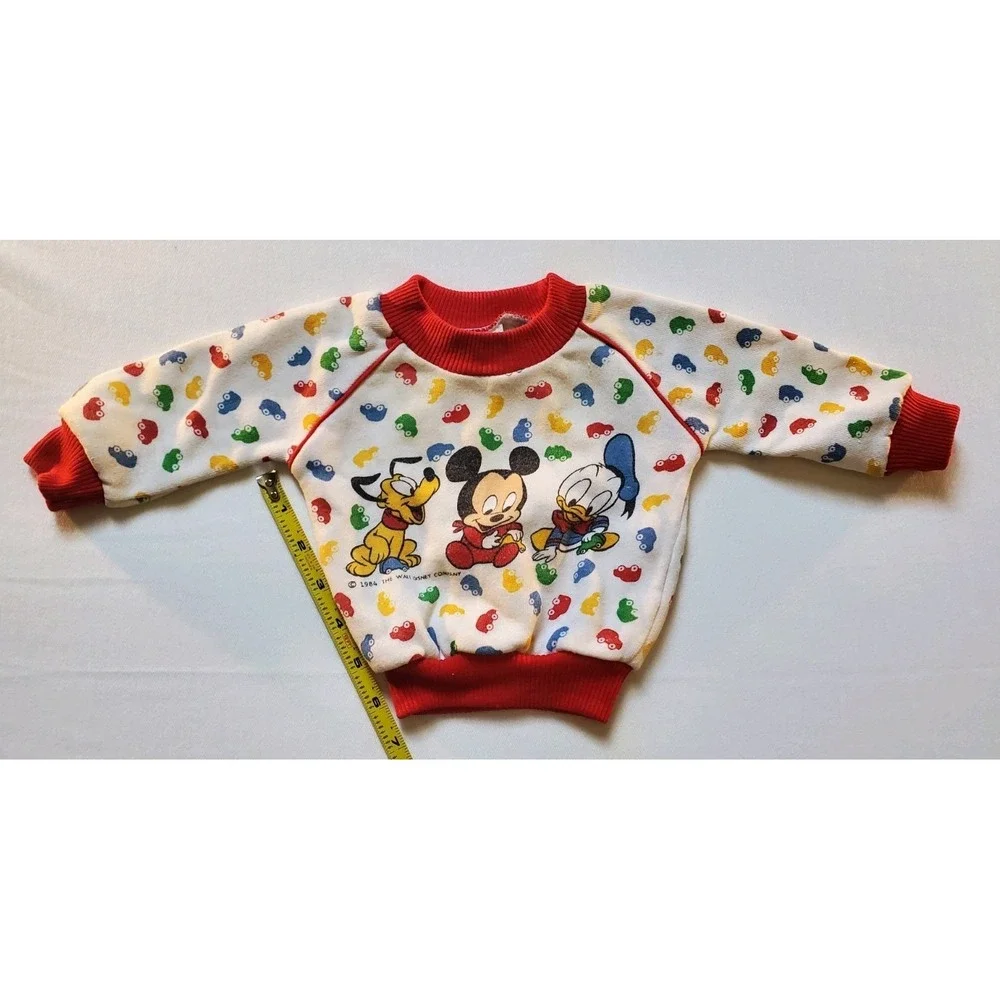 Vintage 80s Disney Baby By Confetti Knits Sweater Size Newborn To 6 Months Stain